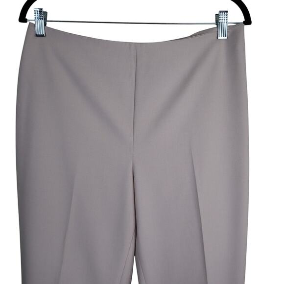 Talbots Womens Classic Side Zip Pants Size 10 Slim Fit Cream Tailored Crease - Picture 2 of 12